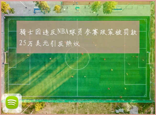 骑士因违反NBA球员参赛政策被罚款25万美元引发热议